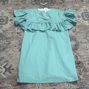 Bella bliss Dusty blue Ruffle detail girls Dress sz 8